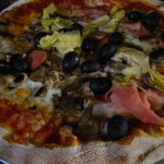 capricciosa pizza, from a nice restaurant